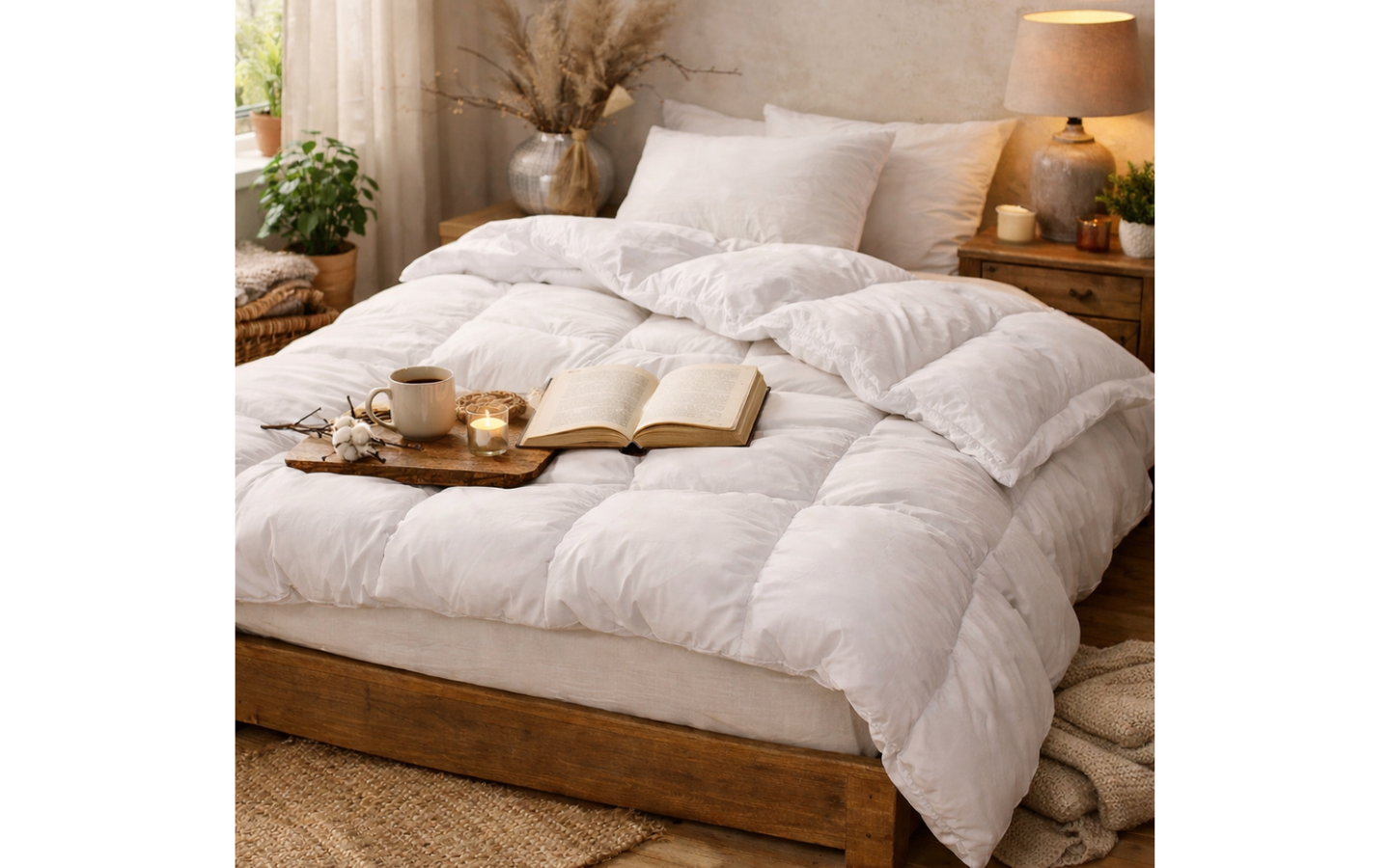 4-seizoenen dekbed met Gerecycled Dons -  3 afmetingen - Ten Cate - afbeelding 1
