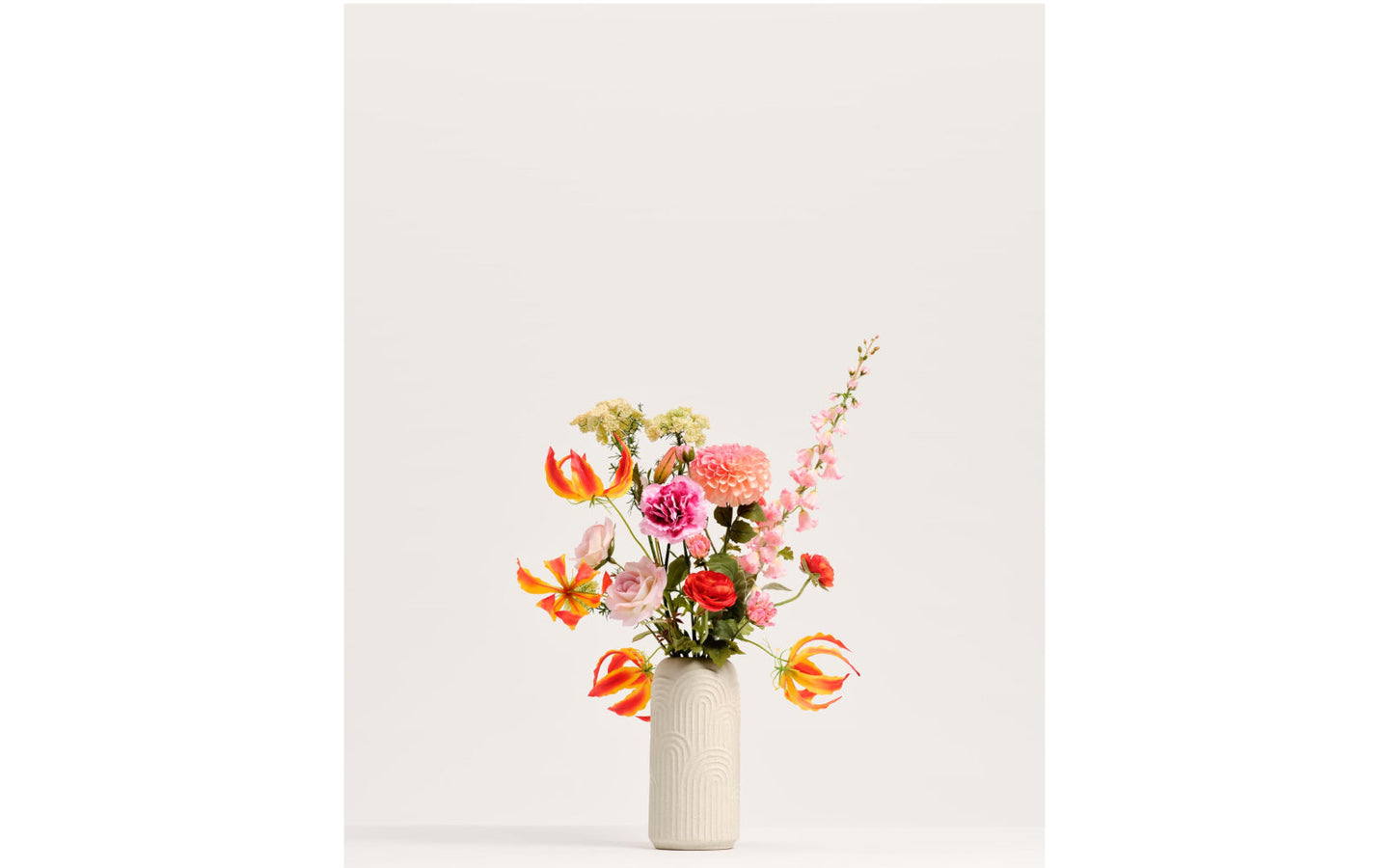 Zijden kunstboeket - Blooming Good SS.12 (evt. met vaas) - afbeelding 2