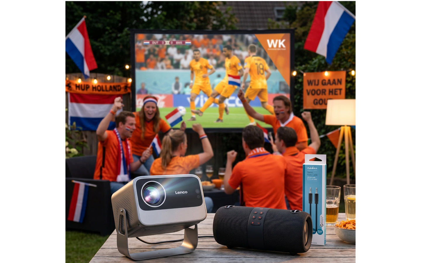 WK Home Stadium Bundel: Beamer + Speaker + Kabel - afbeelding 20