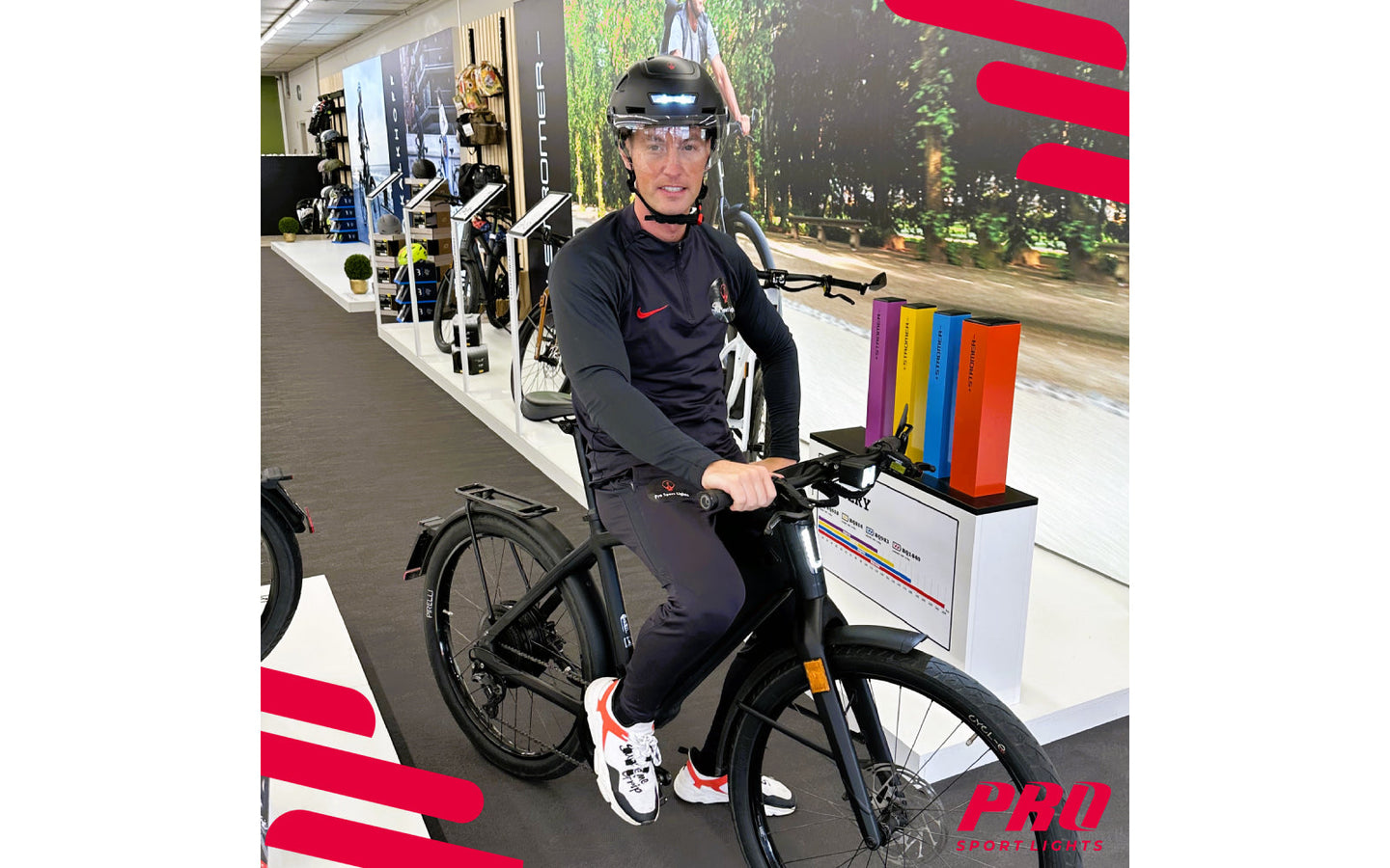 Flashdeal: Fietshelm met vizier en oorwarmers - Pro Sports Lights - L - afbeelding 2