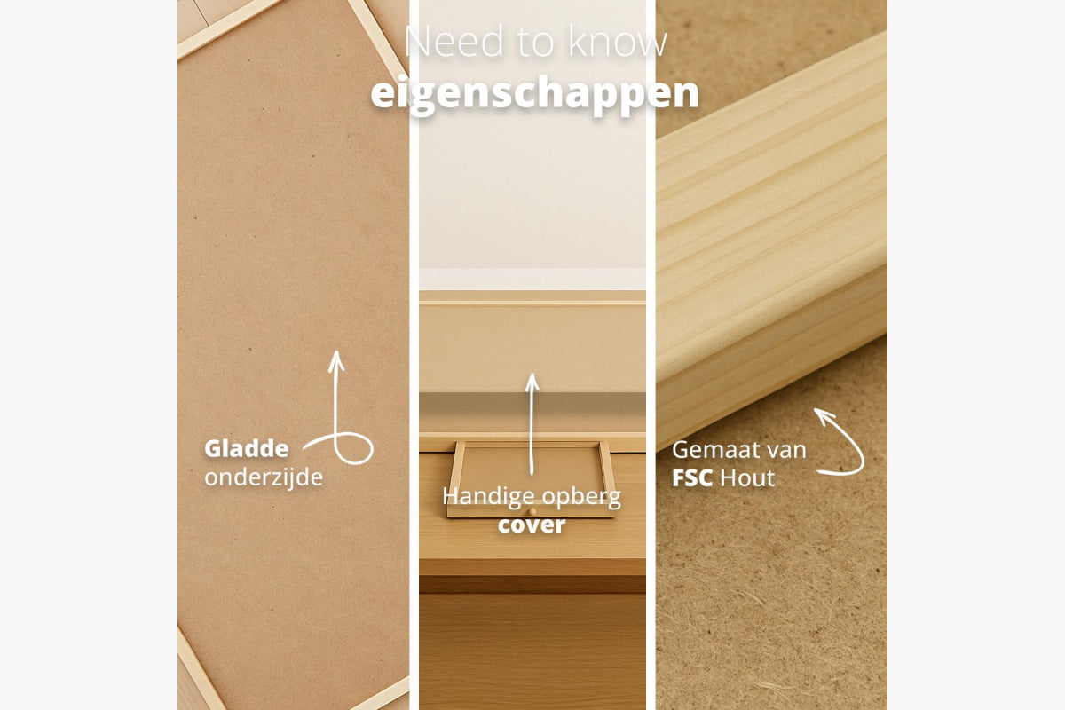 Draaibaar houten puzzelbord met opbergsysteem (1000 stuks) - afbeelding 5
