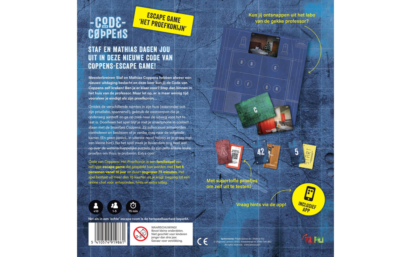 Code van Coppens - Het proefkonijn escape game - afbeelding 2